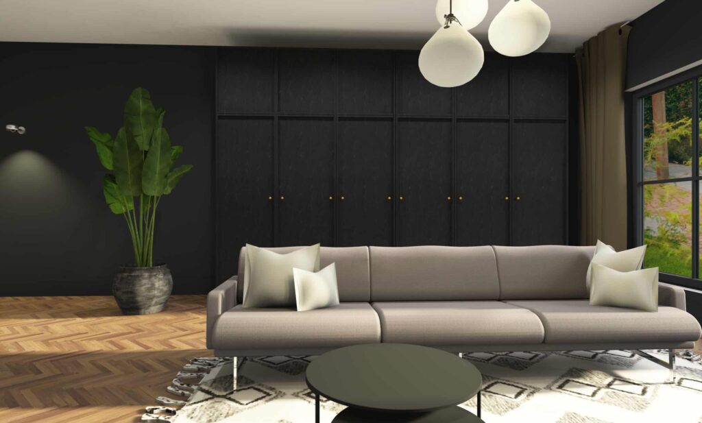 product Decoratief plaatmateriaal zwart eiken PaletteCAD