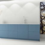 Decoratief plaatmateriaal vegrijsd blauw
