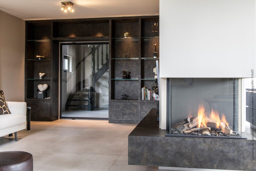 product Kastenwand en haardmeubel in FB49 Ares