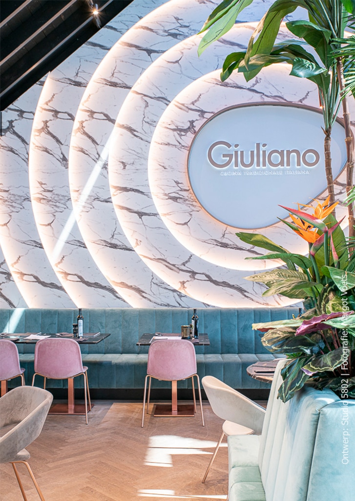 FB38 Talco wandafwerking in cirkels