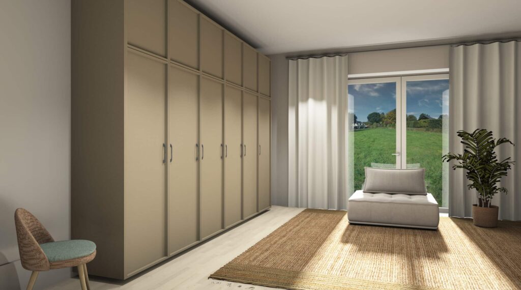 product Decoratief plaatmateriaal crème met leerstructuur