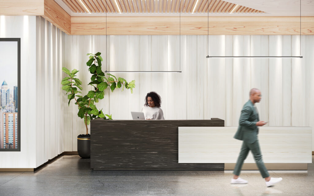 product Balie in PAW053 Eventide Solid surface van Durasein