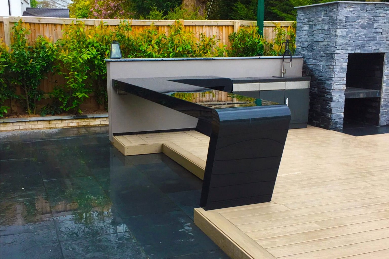 Buitenbar in zwarte DM6006 Nocturne DUrasein DecoLegno