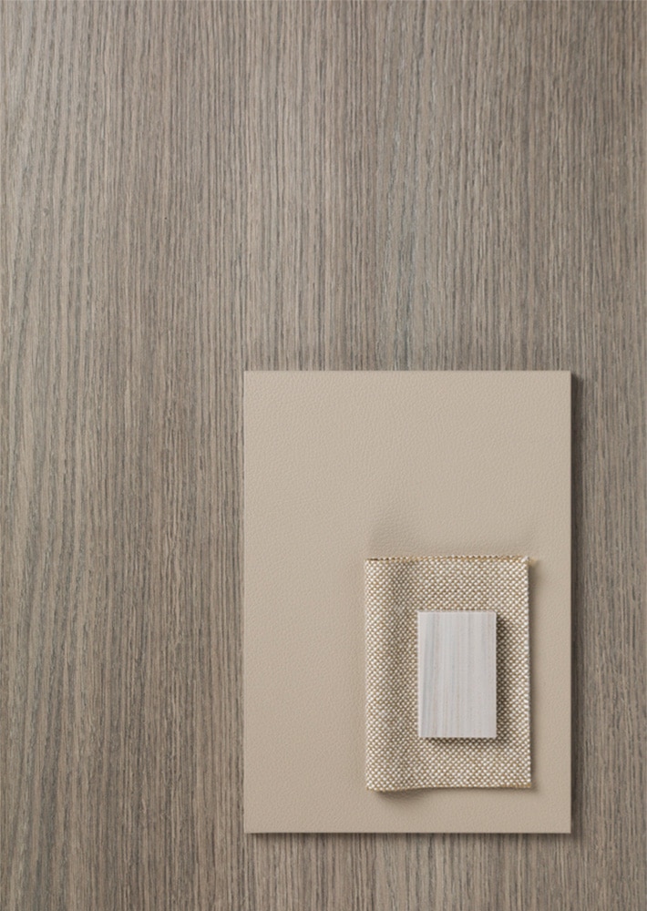 Sfeerafbeelding van warme houtkleur S184 Quercia - UA80 Primofiore - Durasein DM5011 Harmony