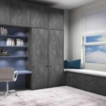 HPL antivingerprint matte midden blauw.