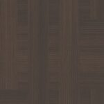 Detailbeeld van de S197 Jiometori van Cleaf, in een donkere warme houtvariant met horizontale en verticale belijning