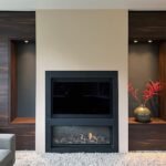 Haardmeubel uitgewerkt in de Yosemite S013 van Cleaf