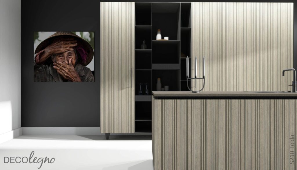 product Decoratief plaatmateriaal met een blond, eikenhouten decor in kleur S210