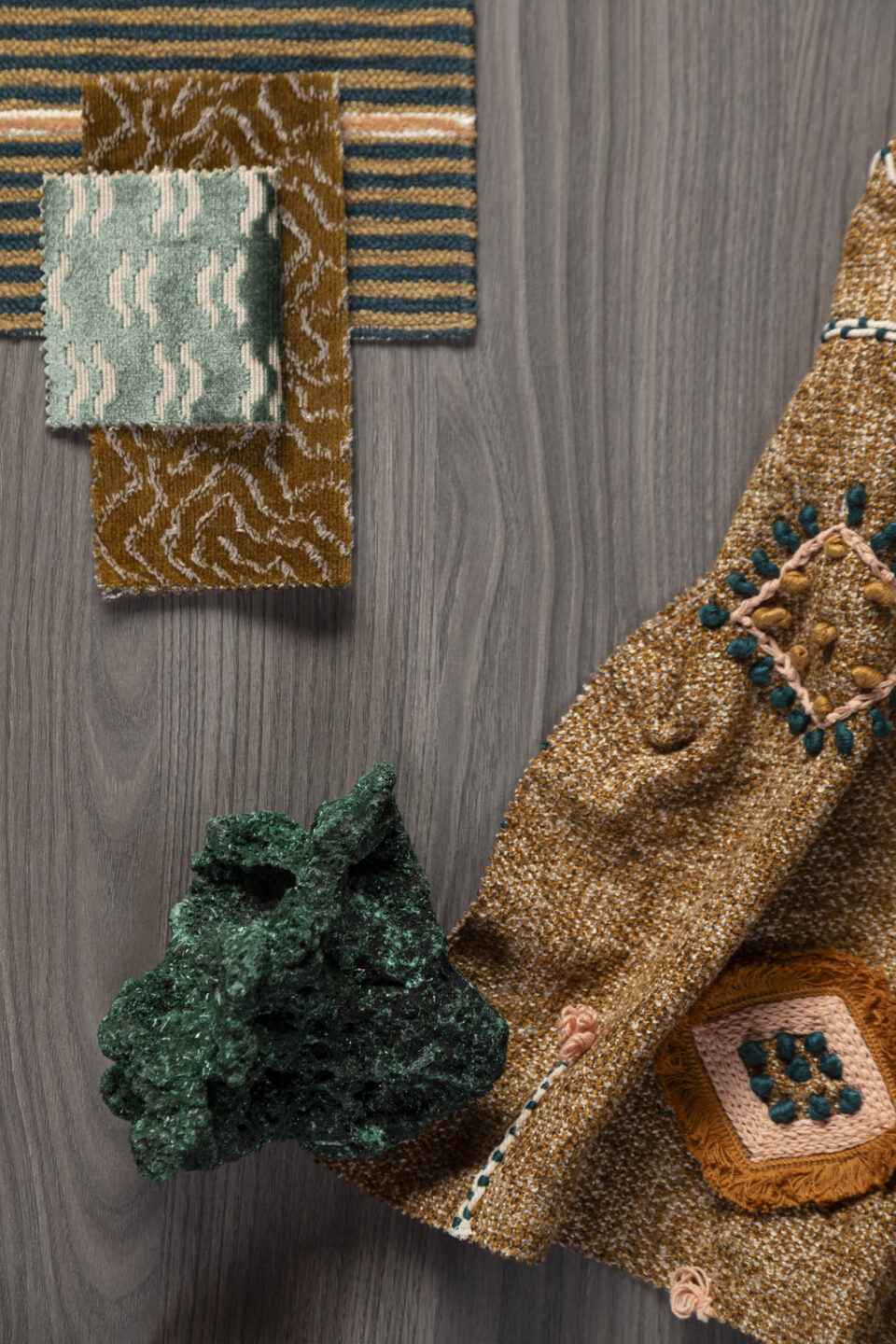 Moodboard voor S212 Corteccia in combinatie met een oceanisch decor