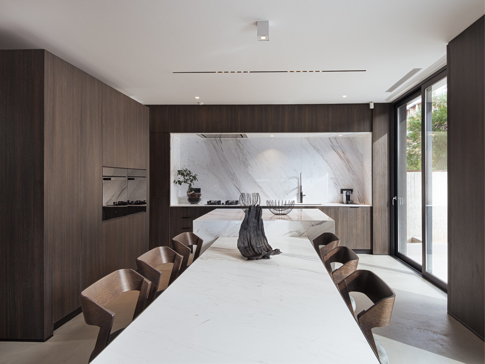 Cleaf plaatmateriaal toegepast in the XV House (Athens) by AUDO 