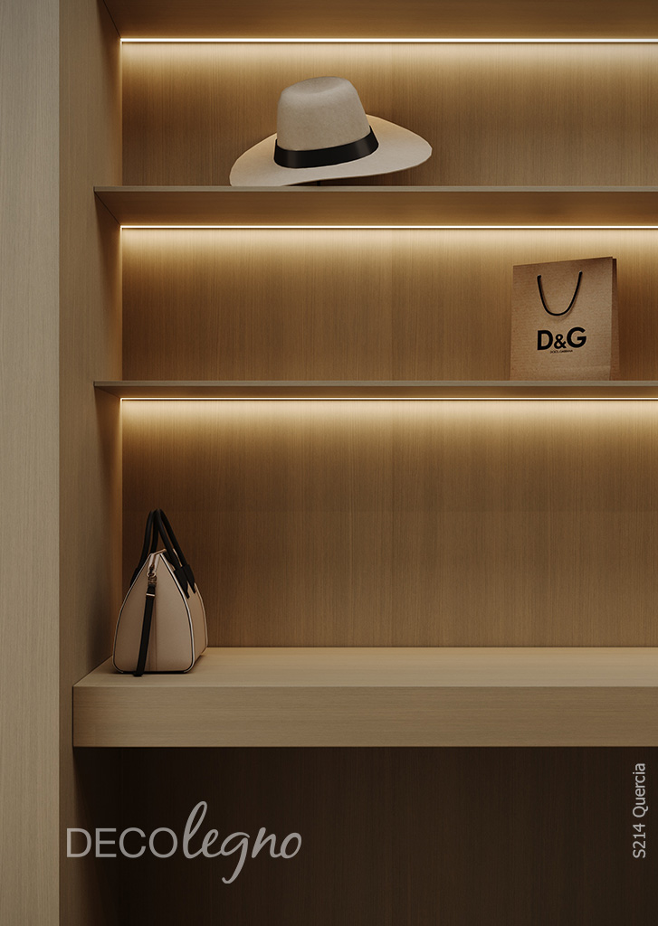 product Render S214 Quercia inloopkast detail