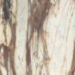 HPL-plaatmateriaal met marmerdecor in een warme kleurschakering