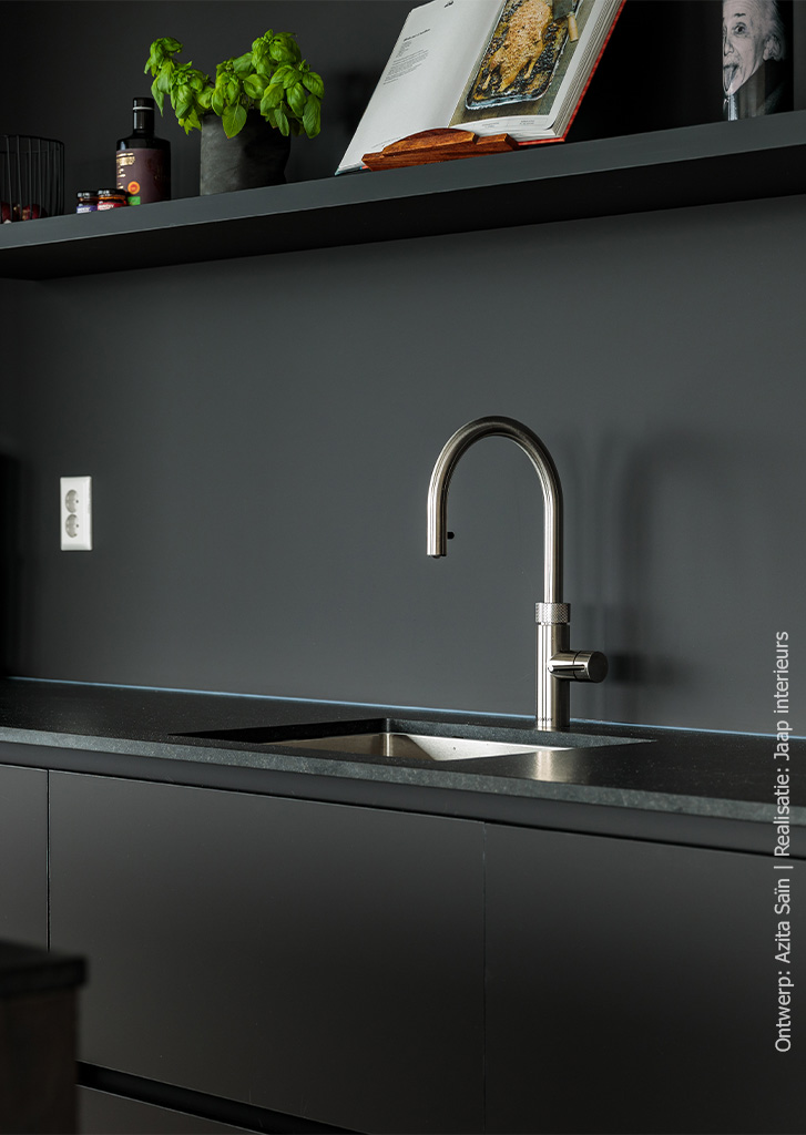 product Achterwand keuken uitgevoerd in HM07 Piombo