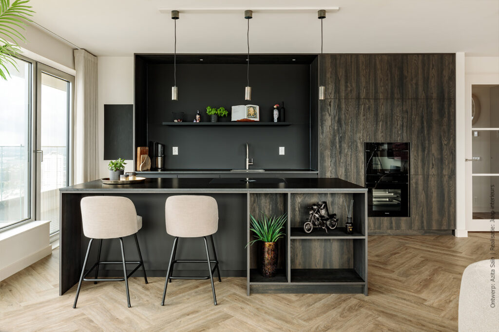 product Keuken uitgevoerd in S171 Bruciato