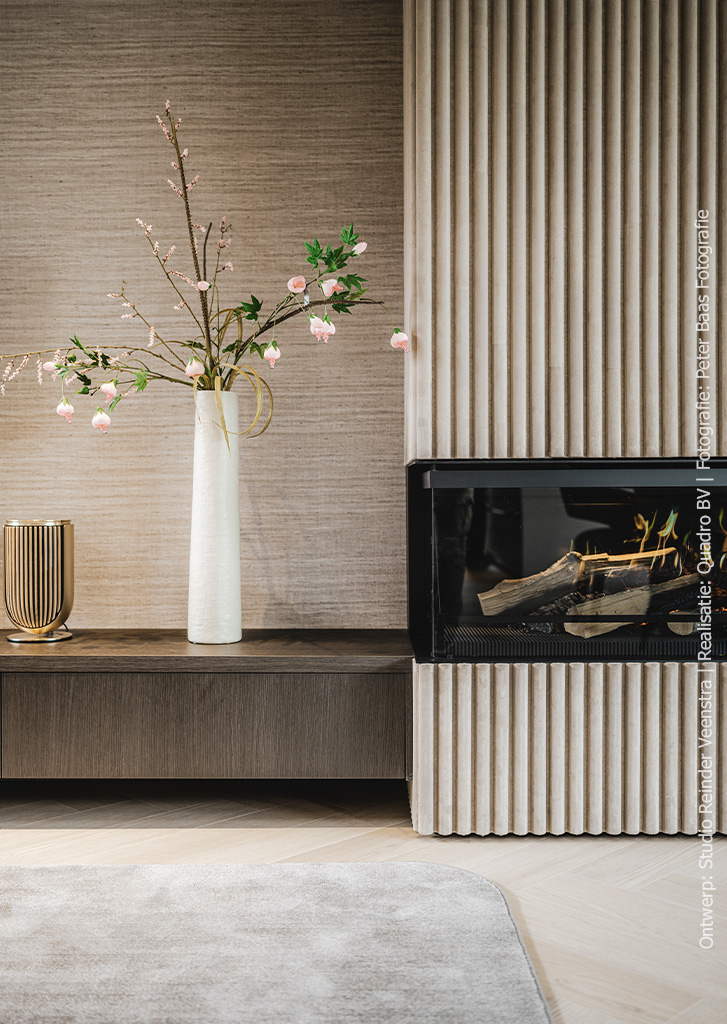 Televisiemeubel uitgevoerd in donkerbruin houtdecor S181 Quercia