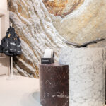 Stand Design District decoratieve tonnen in Cleaf HPL FD42 Fiocco en FD34 Talco