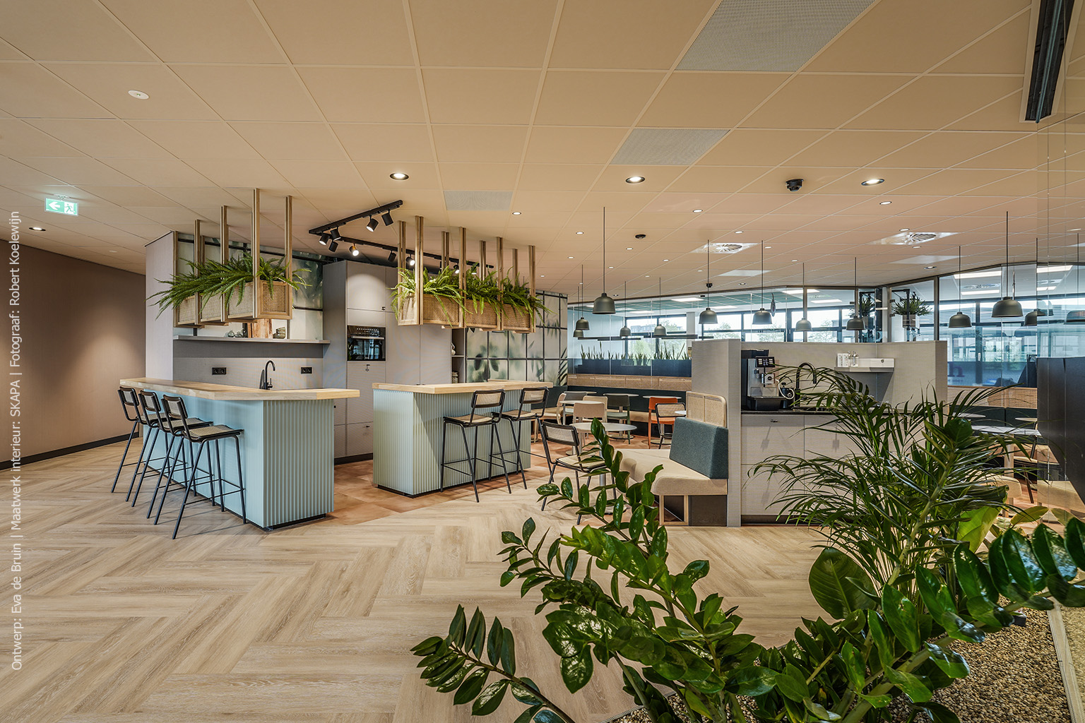 Maatwerk keuken en pantry met de textuur van fijn geweven tweed in gemêleerd decor FD05 Nadir